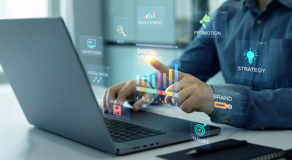 Marketing agencies offer social media management, content creation, search engine optimization (SEO) and website creation services.